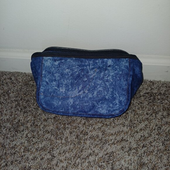 Belt bag, jean upcycling, blue, hand made, unisex - Picture 6 of 7